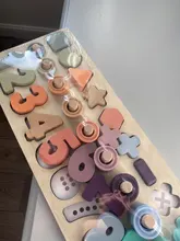 Juguetes Montessori de madera para niños, tablero educativo de ayuda para enseñanza, geometría, juego de juguetes digitales para bebés, preescolar