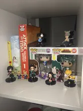 6 unids/set Anime demonio asesino Kimetsu No Yaiba figura Q Posket Kamado Tanjirou Kamado Nezuko Agatsuma juguetes 6cm