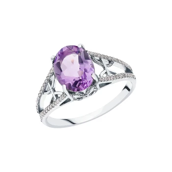 Silver ring with sieve and cubic zirconium sunlight sample 925 
Silver ring with sieve and cubic zirconium sunlight sample 925