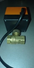 Electric-Ball-Valve Water-Oil Brass DN25 Motorized DN15 220V AC 2-Way 90-Degree-Rotation
