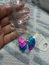 Caliente rosa azul costura de lentejuelas Corazón Roto mejores amigos COLLAR COLGANTE cadena regalo joyería de Amistad REGALOS PARA NIÑOS 2 unids/set