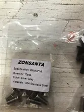 ZONSANTA-tornillo hexagonal de acero inoxidable M2, M2.5, M3, M4, M5, M6, Din7991, 304, cabeza plana, tornillos avellanados para muebles