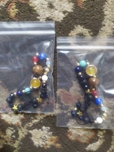 Pulsera ajustable con sistema Solar de piedra Natural, pulsera con cuentas de galaxia del universo, ocho planetas, regalo para novia