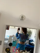 Kliou-Conjunto de Top + falda con lazo de malla para mujer, conjunto a juego de manga larga acampanada, conjunto de 2 piezas con cordón informal para fiesta y Club