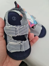 Bebé recién nacido chico bebé niños verano sandalias de dedo del pie cerrado de genial suela blanda de lona niño primeros zapatos de andar Prewalker 3-12M