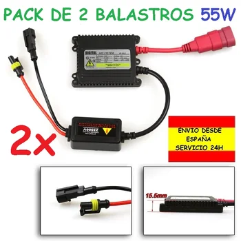 Pack 2 Ballast Universal Xenon HID 55W Slim Spare or Replacement Part for Xenon kit car
Pack 2 Ballast Universal Xenon HID 55W Slim Spare or Replacement Part for Xenon kit car