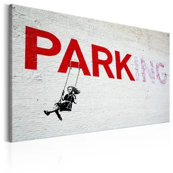 Picture-Parking Girl Swing by Banksy - 60x40 cm
Picture-Parking Girl Swing by Banksy - 60x40 cm