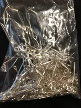 200 unids/bolsa 16 20 25 30 35 40 45 50mm cabeza de ojo Pins clásicos 7 colores plateados alfileres con ojetes para hallazgos de joyería haciendo suministros DIY