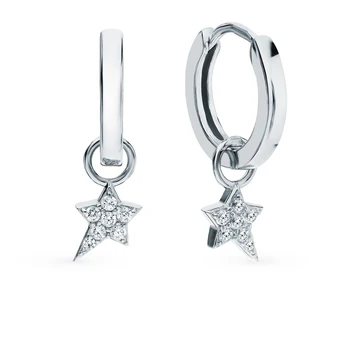 Silver earrings with cubic zirconia sunlight sample 925 
Silver earrings with cubic zirconia sunlight sample 925