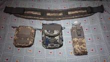 Bolsa táctica militar Airsoft para Paintball Molle, bolsa de Radio Talkie, bolsa de botella de agua