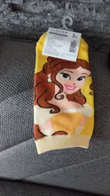 Disney-Calcetines antideslizantes de algodón con dibujos animados para niños, medias de princesa, sirena, Princesa, anna, Blancanieves