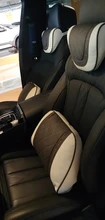 Napa-cojín de cuero para reposacabezas de coche, accesorio para reposacabezas de Mercedes Benz Maybach Clase S