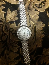 Relojes de pulsera de lujo para Mujer, Reloj de pulsera de cristal, de cuarzo, informal, a la moda