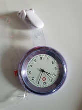 Reloj de bolsillo para médico y enfermera, de cuarzo, analógico, redondo, a la moda