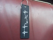 LLavero de latido del corazón para motorista, joyería bordada, motocicleta y coches, cadena de moda para amantes de los motociclistas