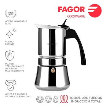 Coffee machine INOX ETNICA 4T stainless steel 18/10 FAGOR 
Coffee machine INOX ETNICA 4T stainless steel 18/10 FAGOR