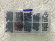 Ojos de seguridad para osos de felpa, ojos de plástico para peluche 100 unidades con ojos de muñecas de 6mm/8mm/9mm/10mm/12mm