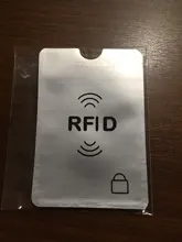 Funda de aluminio con bloqueo NFC para tarjetas de Anti RFID, funda con tarjetero, protección antirrobo para billetera plateada