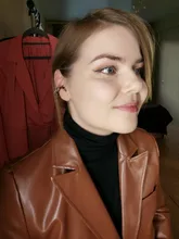 Pendientes de estrella hueca para niña, pendientes con tachuelas bohemios Vintage de cartílago falso, aretes de Clip para mujer, aretes punk rock