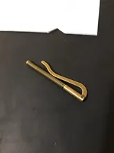 1pc de moda Metal plegable Clip de dinero barra cartera reemplazar piezas abrazadera de resorte titular de efectivo negro, plata, bronce, oro