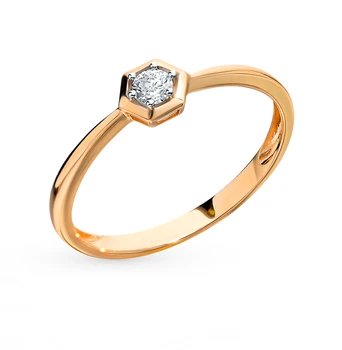 Gold ring with diamond sunlight sample 585
Gold ring with diamond sunlight sample 585