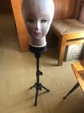 Soporte de trípode ajustable para maniquís, soporte para pelucas, exhibición de pelucas, rotación de aluminio, para Estilismo de peluquería de viaje