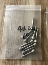 Hexagonal de cabeza de tornillo de tornillos de acero inoxidable 304 Din912 M4 M5 M6 hexagonal/4,8/8,8/10,9/12,9 10 Uds rosca métrica