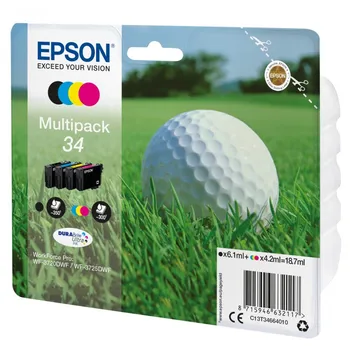 Epson Golf ball Multipack 4-colors 34 DURABrite Ultra Ink 
Epson Golf ball Multipack 4-colors 34 DURABrite Ultra Ink