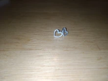 La Monada corazón Stud pendientes para las mujeres de plata 925 corazón esmerilado bien joyería aros para mujer pendientes de plata de ley 925