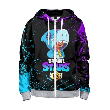 Children's sweatshirt 3D with zipper Brawl Stars Leon shark
Children's sweatshirt 3D with zipper Brawl Stars Leon shark