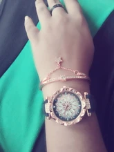 Conjunto de relojes con cielo estrellado para mujer, pulsera de cuero, deportivo, de cuarzo, informal, 2020