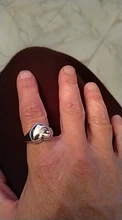 925 anillos de plata esterlina genuinos de 2 capas para mujer, anillos negros finos minimalistas de Gema circular, joyería tallada S925