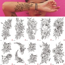 10Pcs/Pack Waterproof Temporary Tattoo Sticker Sexy Lace Rose Tattoos Black Ribbon Peony Cat Body Art Arm Fake Tatoo Women Men
10Pcs/Pack Waterproof Temporary Tattoo Sticker Sexy Lace Rose Tattoos Black Ribbon Peony Cat Body Art Arm Fake Tatoo Women Men