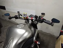 Espejo retrovisor Universal para motocicleta, retrovisor de extremo de barra de 22mm, 2 uds., espejos retrovisores de aluminio de 7/8 pulgadas para manillar de moto