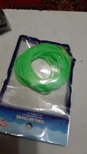 Tubo de pesca luminoso, 1 unidad, 4 metros de diámetro, 1mm, Mangas de silicona suave, aparejo de pesca, accesorios de línea de anzuelo