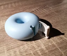 Cortador de cinta adhesiva de Color caramelo, diseño de amor en forma de corazón/Donut, Washi Tape Cutter dispensador de cinta de oficina, suministro escolar