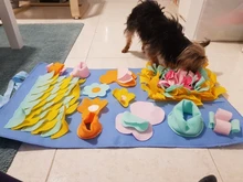 Alfombrilla de entrenamiento para perros y mascotas, manta de olfting, almohadillas de lana desmontables, esterilla para perros, alivia el estrés, rompecabezas, juguete para mascotas, almohadilla para la nariz