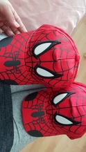 Gorra de béisbol con bordado para niños, gorro de béisbol con bordado de dibujos animados de Spiderman, ajustable, Hip-hop, transpirable, para verano, sombreros de niños