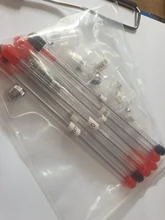 Uds 0,2/0,3/0,5mm del aerógrafo boquilla aguja aerógrafos pistola de pulverización de pintura del rociador del piezas de repuesto accesorios para herramientas