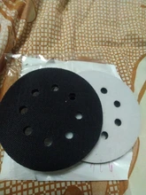 Almohadilla de interfaz de esponja suave de 8 agujeros para lijado, discos de lijado de gancho y bucle para pulido de superficie irregular, 5 pulgadas (125mm), 2 uds.