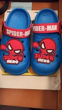 Zapatillas de Spider-Man para niños, sandalias antideslizantes transpirables resistentes con dibujos animados de EVA, para playa