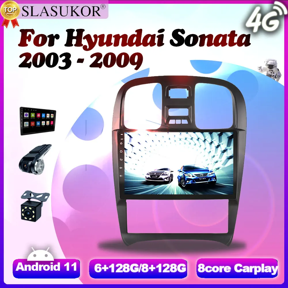 9 Inch 8G+128G Android 11 Car Radio Auto For Hyundai Sonata 2003 2004 2005 2006- 2009 Fan Cable GPS Navigation Multimedia Player
9 Inch 8G+128G Android 11 Car Radio Auto For Hyundai Sonata 2003 2004 2005 2006- 2009 Fan Cable GPS Navigation Multimedia Player