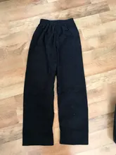 HOUZHOU-pantalones de pana de pierna ancha para mujer, pantalón de estilo coreano, suave, color rosa, de talla grande, negro, para primavera, 2021