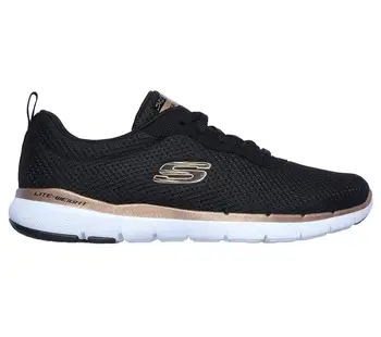 

SKECHERS 13070 BKRG Black-WTRG White-Footwear Sports with Setting Cord-Flex Appeal 3.0 First Insight