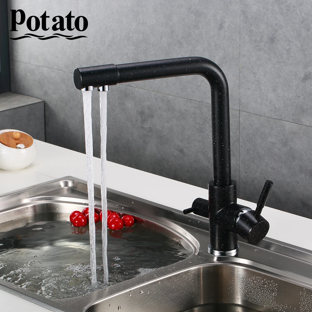 Potato Kitchen Faucets Deck Mounted Mixer Tap Filter 360 Rotation Water Purification Features Mixer Tap Crane For Kitchen P4098
Potato Kitchen Faucets Deck Mounted Mixer Tap Filter 360 Rotation Water Purification Features Mixer Tap Crane For Kitchen P4098