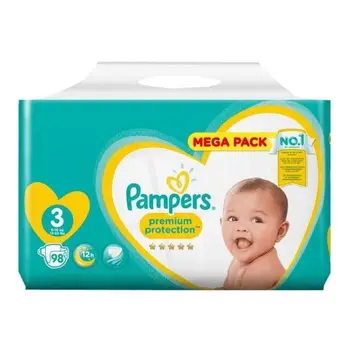 PAMPERS Premium Protection Size 3, 6-10 kg, 98 layer-Mega Pack 
PAMPERS Premium Protection Size 3, 6-10 kg, 98 layer-Mega Pack