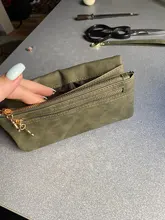 Cartera de cuero mate con doble cremallera para mujer, bolso de mano de día, cartera