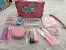Kit de maquillaje para bebés y niñas, juego de simulación de princesa, salón de belleza, juguetes para niñas, regalo de Navidad y cumpleaños, maquillaje para niños