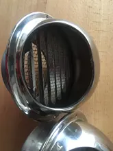 Conducto de ventilación de techo de pared de acero inoxidable, cubierta de rejilla de escape, salida de salida, calefacción, enfriamiento, tapa impermeable