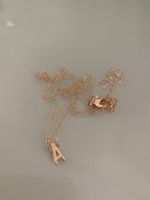 Colgante con inicial de cadena de oro para mujer, colgante de Metal con letras de A-Z para joyería, collares de nombre individual con letras cortadas